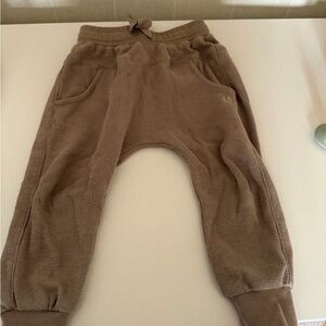 Little Bipsy Taupe Knit Jogger Pants